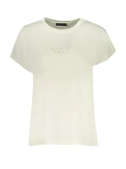 "Bio-Kurzarm T-Shirt mit Logo – Weithals, nachhaltig"