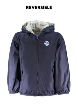 "Wendejacke mit Kapuze aus Bio-Baumwolle für Jungen"
