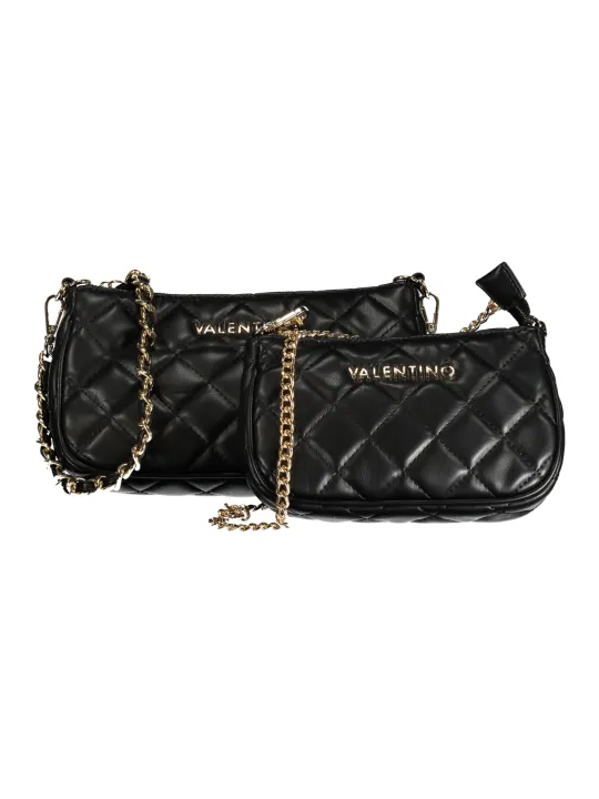 "VALENTINO BAGS Einzelstücke & Seltenheiten im Sale | Doppeltasche mit Kettenschultergurt und Handyhalter in Schwarz online kaufen"|Planet-Deluxe