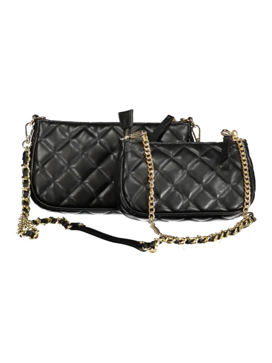 "VALENTINO BAGS Einzelstücke & Seltenheiten im Sale | Doppeltasche mit Kettenschultergurt und Handyhalter in Schwarz online kaufen"|Planet-Deluxe