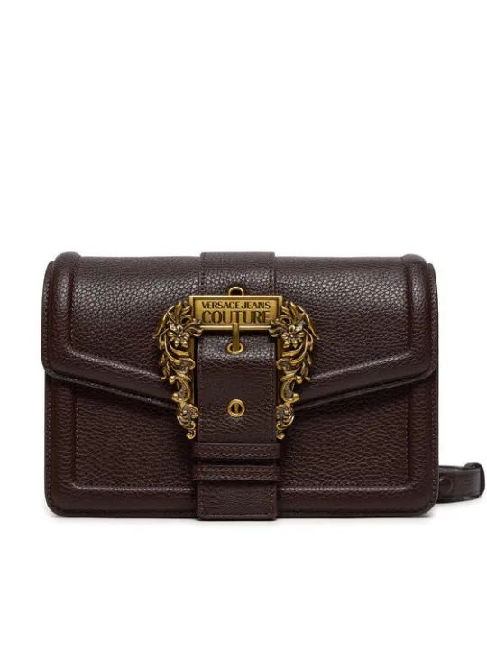 Braune Versace Jeans Leder Umhängetasche