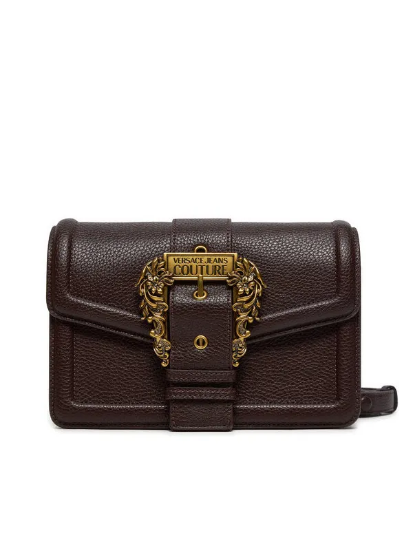 Braune Versace Jeans Leder Umhängetasche Braune Versace Jeans Leder Umhängetasche