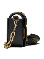 Schwarze Versace Jeans Ledertasche mit Kette