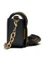 Schwarze Versace Jeans Ledertasche mit Kette