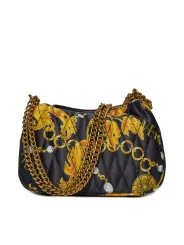 Schwarze gesteppte Versace Jeans Handtasche