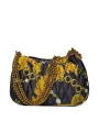 Schwarze gesteppte Versace Jeans Handtasche