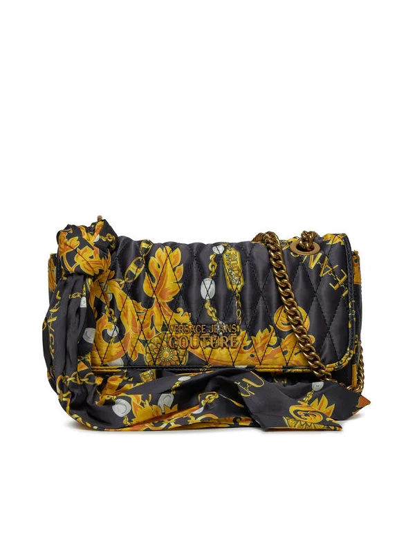 Schwarze gesteppte Versace Umhängetasche Schwarze gesteppte Versace Umhängetasche