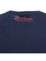 Graues T-Shirt mit pinkem Logo