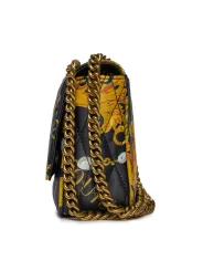 Schwarze Versace Jeans Umhängetasche Gold