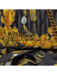 Schwarze gesteppte Versace Jeans Umhängetasche