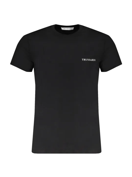 "Trussardi T-Shirts im Sale | Kurzarm TShirt Rundhals Logo Trussardi Schwarz online kaufen"|Planet-Deluxe