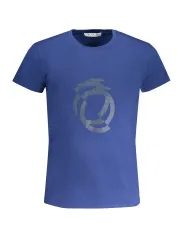 "Trussardi T-Shirts im Sale | Kurzarmliges TShirt Rundhals Logo Trussardi Blau online kaufen"|Planet-Deluxe
