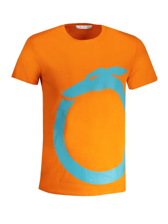 "Trussardi Startseite im Sale | TRUSSARDI HERREN-KURZARM-T-SHIRT ORANGE online kaufen"|Planet-Deluxe