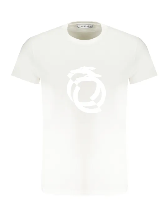 "Trussardi T-Shirts im Sale | Kurzarm TShirt mit Rundhals und Logoaufdruck Trussardi online kaufen"|Planet-Deluxe