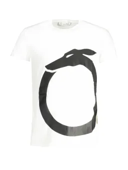 "Trussardi T-Shirt: Kurzarmlig, Rundhals & Logodruck"