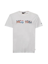 Weißes MCS T-Shirt mit Logoprint