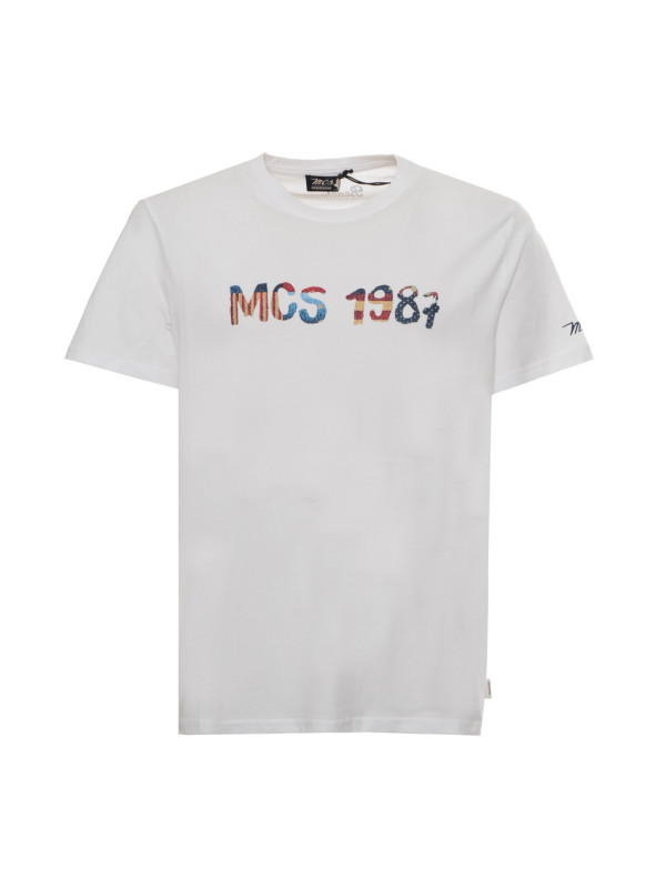 Weißes MCS T-Shirt mit Logoprint Weißes MCS T-Shirt mit Logoprint