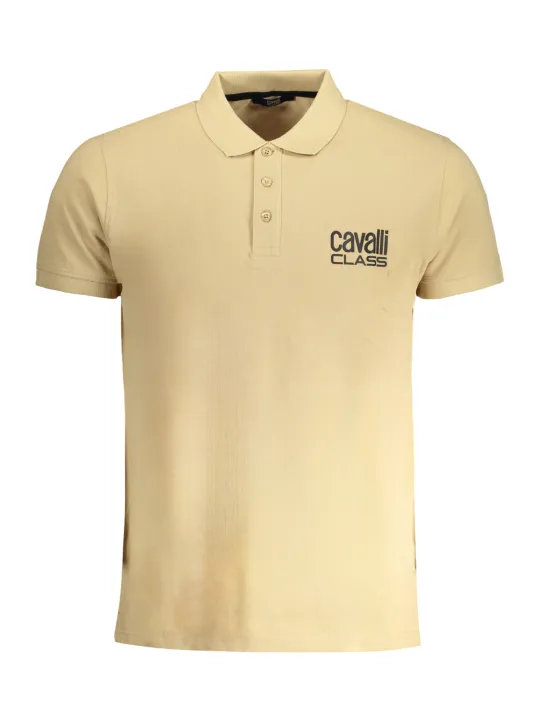"Cavalli Class Startseite im Sale | CAVALLI CLASS HERREN-KURZÄRMELIGES POLOSHIRT BEIGE online kaufen"|Planet-Deluxe