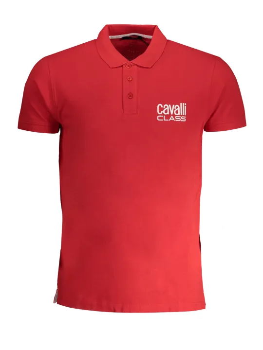 "Cavalli Class Startseite im Sale | CAVALLI CLASS HERREN-KURZÄRMELIGES POLOSHIRT ROT online kaufen"|Planet-Deluxe