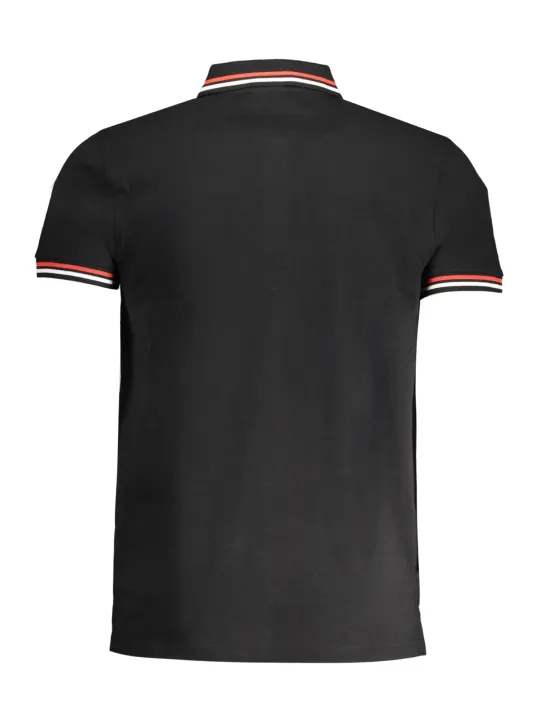 "Cavalli Class Kurzarm-Poloshirt: Kontrast & Stickerei"