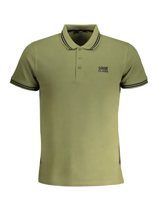 "Cavalli Class Poloshirts im Sale | Kontrast Polo mit Stickerei und Logo online kaufen"|Planet-Deluxe