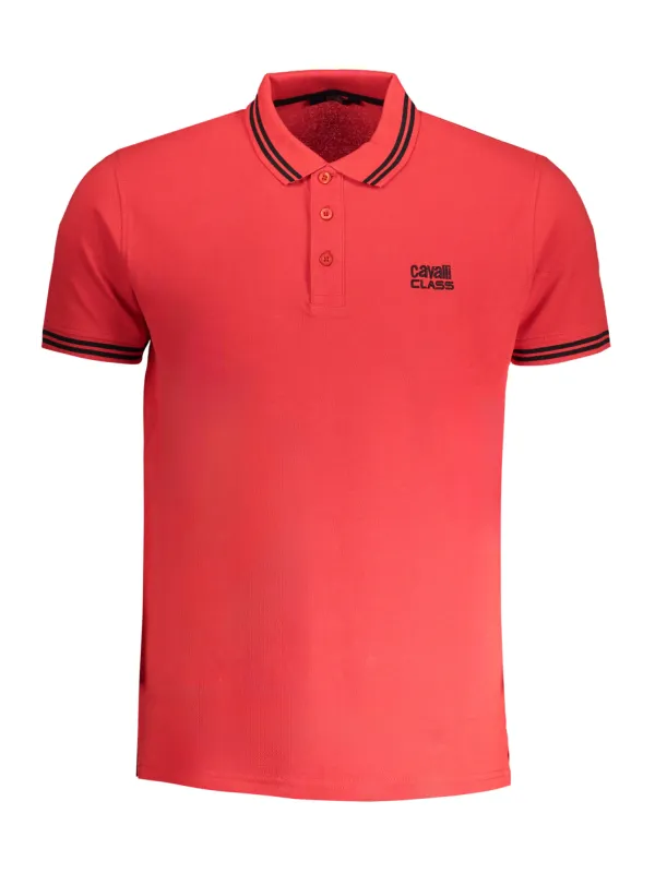 "Cavalli Class Poloshirts im Sale | Kontrast Polo mit Sticklogo online kaufen"|Planet-Deluxe