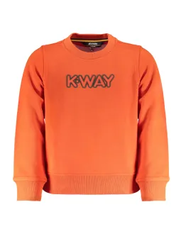 K-WAY Jungen Sweatshirt – Langer Ärmel, Logo-Druck