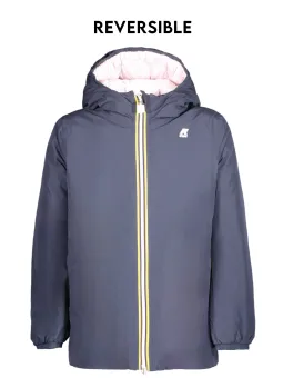 "Wendbare Mädchenjacke Blau/Rosa - K-WAY K8128DWPSOPHIE"
