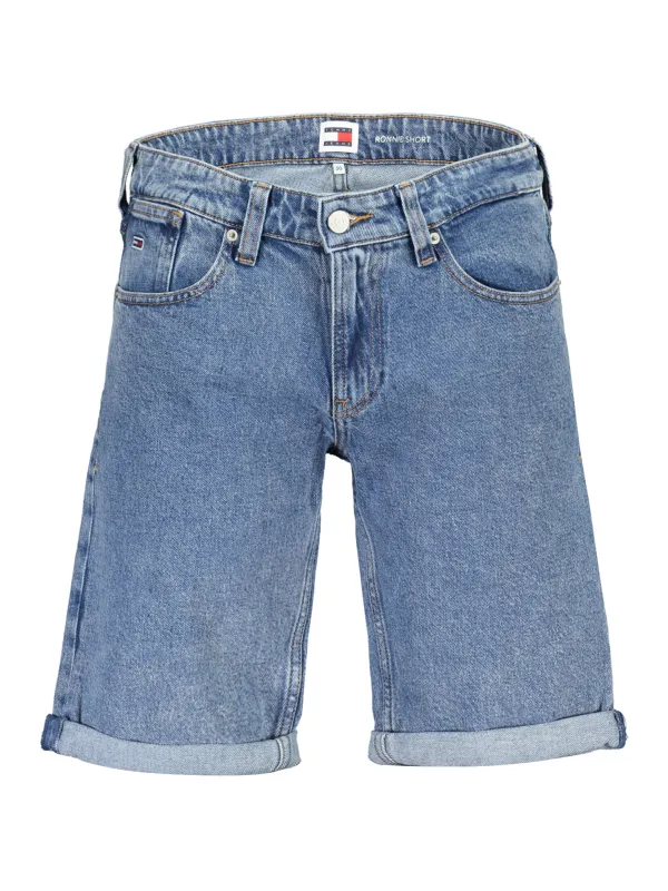 "Tommy Hilfiger Shorts im Sale | Ronnie Bio-Baumwolle Jeansshorts mit Stickerei online kaufen"|Planet-Deluxe