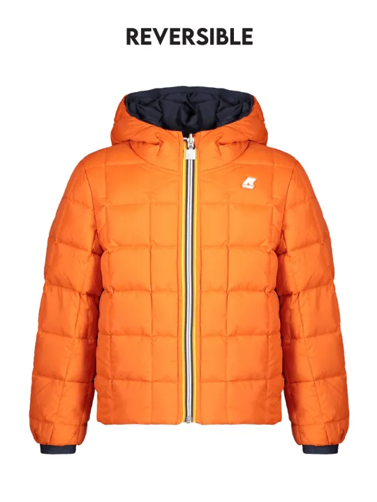 "K-WAY Jacken im Sale | "K-WAY Langärmelige Wendbare Jacke K21383WPJACK_BLAMJ mit Kapuze und Taschen, Blau/Rot, Kontrastdetails, Reißverschluss, Appli online kaufen"|Planet-Deluxe