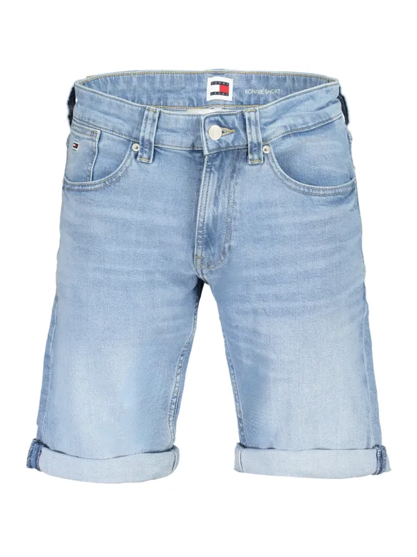 "Tommy Hilfiger Shorts im Sale | Tommy Hilfiger Ronnie Jeansshorts mit Wascheffekt und Logo online kaufen"|Planet-Deluxe