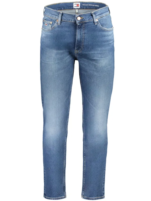 "Tommy Hilfiger Jeans im Sale | Tommy Hilfiger Tapered Jeans mit Waschung und Logo Stickerei online kaufen"|Planet-Deluxe