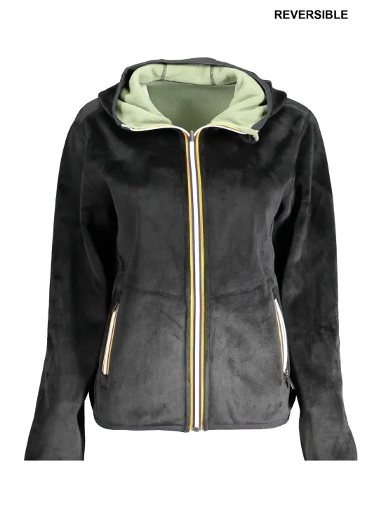 "K-WAY Sweatshirts im Sale | K-WAY DAMEN-SWEATSHIRT MIT ZIP SCHWARZ online kaufen"|Planet-Deluxe