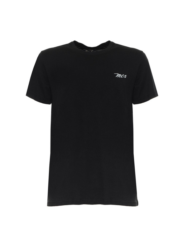Schwarzes MCS T-Shirt mit Logo Schwarzes MCS T-Shirt mit Logo