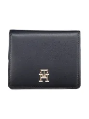 "Tommy Hilfiger Geldbörsen im Sale | Tommy Hilfiger Damen-Geldbörse AW0AW16011_BLDW6 – Elegante Geldbörse mit 2 Außenfächern, Kartenfächern, Druckknopfverschl online kaufen"|Planet-Deluxe