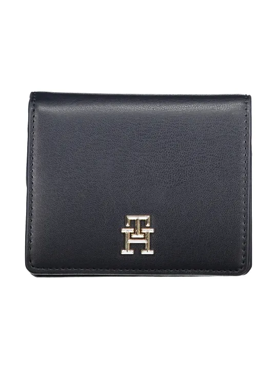 "Tommy Hilfiger Geldbörsen im Sale | Tommy Hilfiger Damen-Geldbörse AW0AW16011_BLDW6 – Elegante Geldbörse mit 2 Außenfächern, Kartenfächern, Druckknopfverschl online kaufen"|Planet-Deluxe