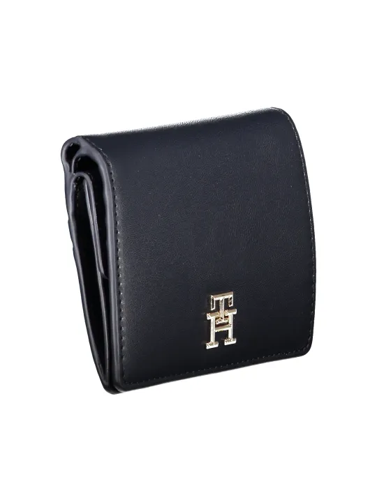 "Tommy Hilfiger Geldbörsen im Sale | Tommy Hilfiger Damen-Geldbörse AW0AW16011_BLDW6 – Elegante Geldbörse mit 2 Außenfächern, Kartenfächern, Druckknopfverschl online kaufen"|Planet-Deluxe