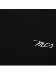 Schwarzes T-Shirt mit weißem Logo