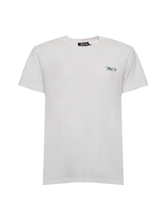 Weißes MCS T-Shirt mit Logo