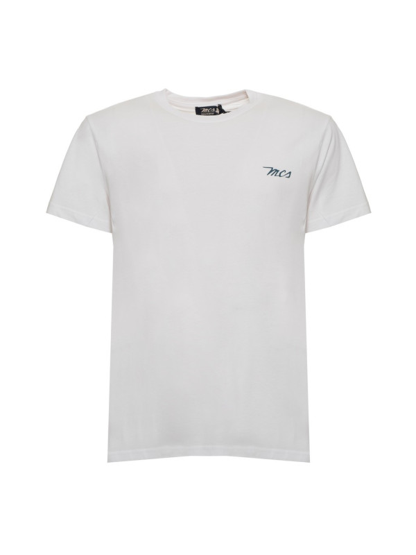 Weißes MCS T-Shirt mit Logo Weißes MCS T-Shirt mit Logo