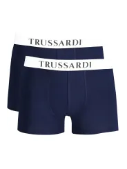 "Trussardi Boxershorts im Sale | Trussardi Boxershorts Navy Doppelpack mit Elastikbund und Logo online kaufen"|Planet-Deluxe