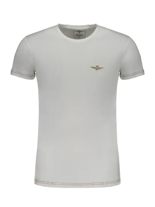 "AERONAUTICA MILITARE Startseite im Sale | ERONAUTICA MILITARE WEISSES KURZARM-T-SHIRT FÜR HERREN online kaufen"|Planet-Deluxe