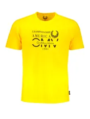 "GIAN MARCO VENTURI Startseite im Sale | GIAN MARCO VENTURI GELBES KURZÄRMELIGES HERREN-T-SHIRT online kaufen"|Planet-Deluxe