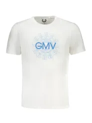 "Gian Marco Venturi Weißes Logo T-Shirt – Kurzarm & Rundhals"