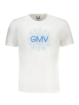 "Gian Marco Venturi Weißes Logo T-Shirt – Kurzarm & Rundhals"