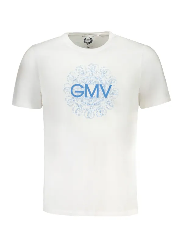 "Gian Marco Venturi Weißes Logo T-Shirt – Kurzarm & Rundhals" "Gian Marco Venturi Weißes Logo T-Shirt – Kurzarm & Rundhals"