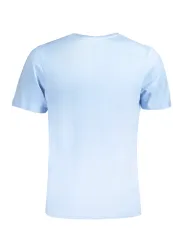 "GIAN MARCO VENTURI T-Shirts im Sale | Kurzarm TShirt Rundhals Logo Aufdruck Italo Azurblau online kaufen"|Planet-Deluxe