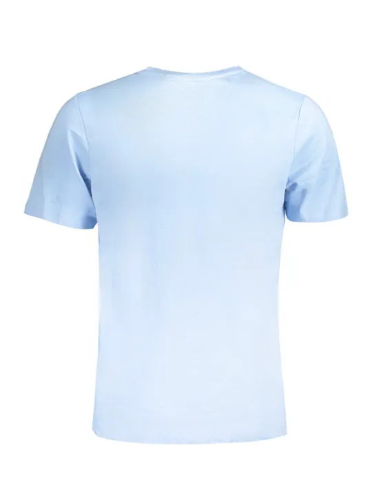 "GIAN MARCO VENTURI T-Shirts im Sale | Kurzarm TShirt Rundhals Logo Aufdruck Italo Azurblau online kaufen"|Planet-Deluxe