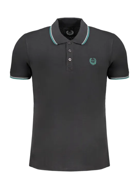 "GIAN MARCO VENTURI Startseite im Sale | GIAN MARCO VENTURI SCHWARZES KURZÄRMELIGES POLOSHIRT FÜR HERREN online kaufen"|Planet-Deluxe