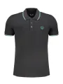 "GIAN MARCO VENTURI Startseite im Sale | GIAN MARCO VENTURI SCHWARZES KURZÄRMELIGES POLOSHIRT FÜR HERREN online kaufen"|Planet-Deluxe
